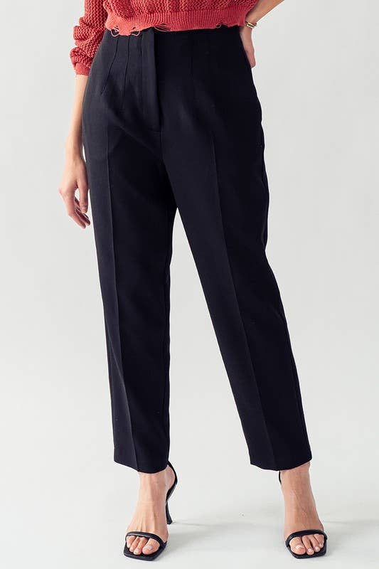Emerson WAIST PLEATED PANTS: OFF WHITE