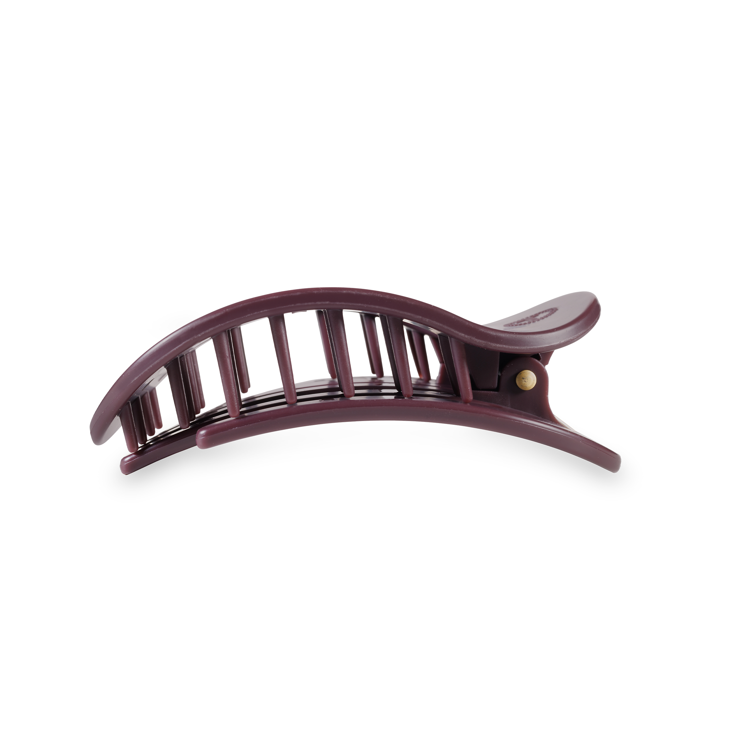 Round Flat Hair Clip | Med. | Burgundy Bliss