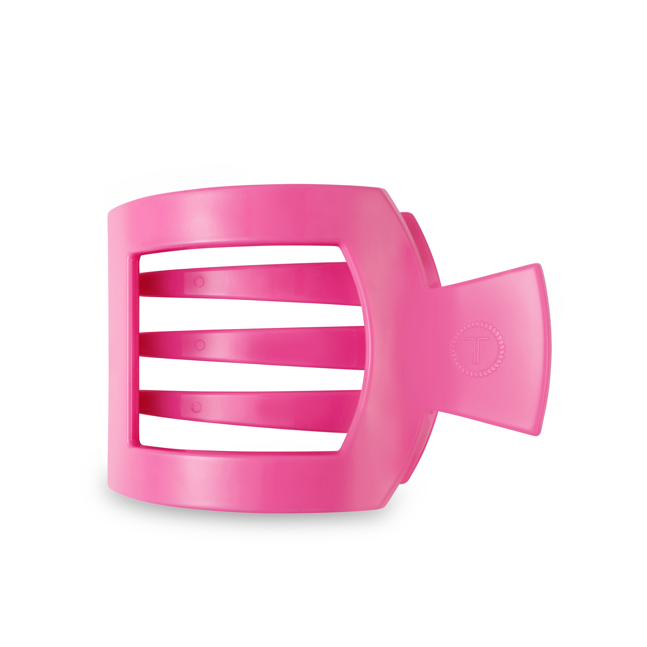 Paradise Pink Large Flat Square Hair Clip