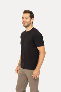 MONO B MEN - Air Essentials Crew Neck Tee: OLIVE / S:M:L