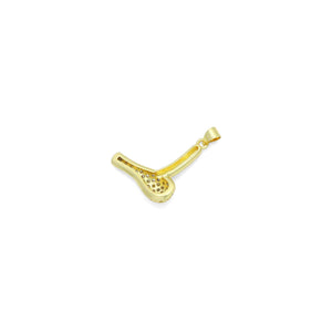 Clear CZ Hair Dryer Charm Pendant, Sku#LK1147