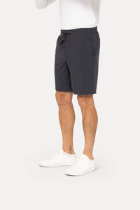 Drawstring Shorts with Pockets: BLACK OLIVE / S:M:L:XL