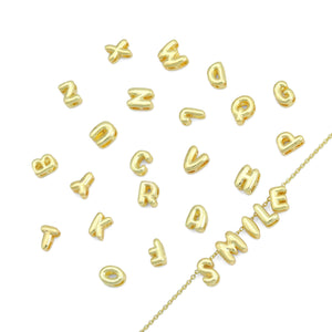 Cute Bubble Initial Charm, Alphabet Name Letter Charm,sku#LD700: 1 set (26pc)