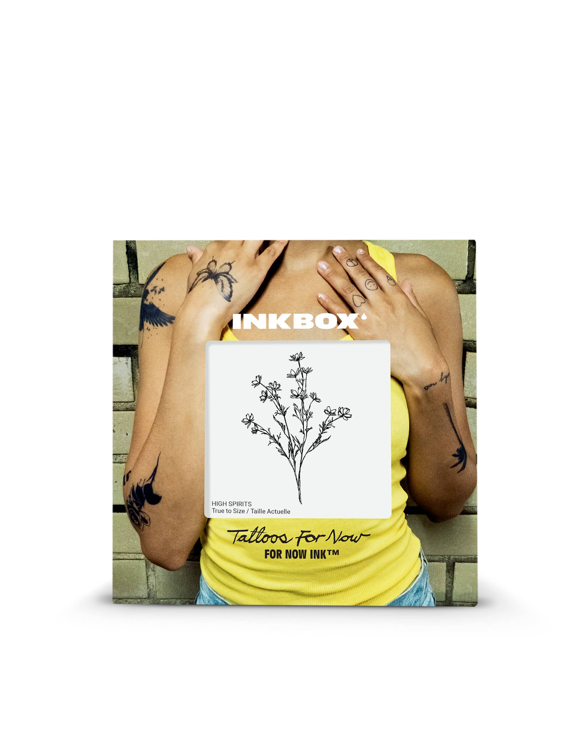 High Spirits Wildflowers Temporary Tattoo