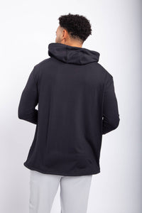 Men - Toggle Hoodie Pullover: BLACK / S:M:L:XL