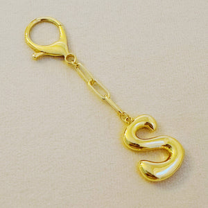 Whimsy Balloon Letter Initial Bag Charm: R