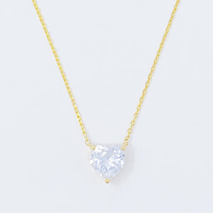 Dream It Solitaire Pendant Necklace: Tear Drop