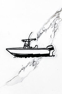 Fishing Boat Embroidered Patch