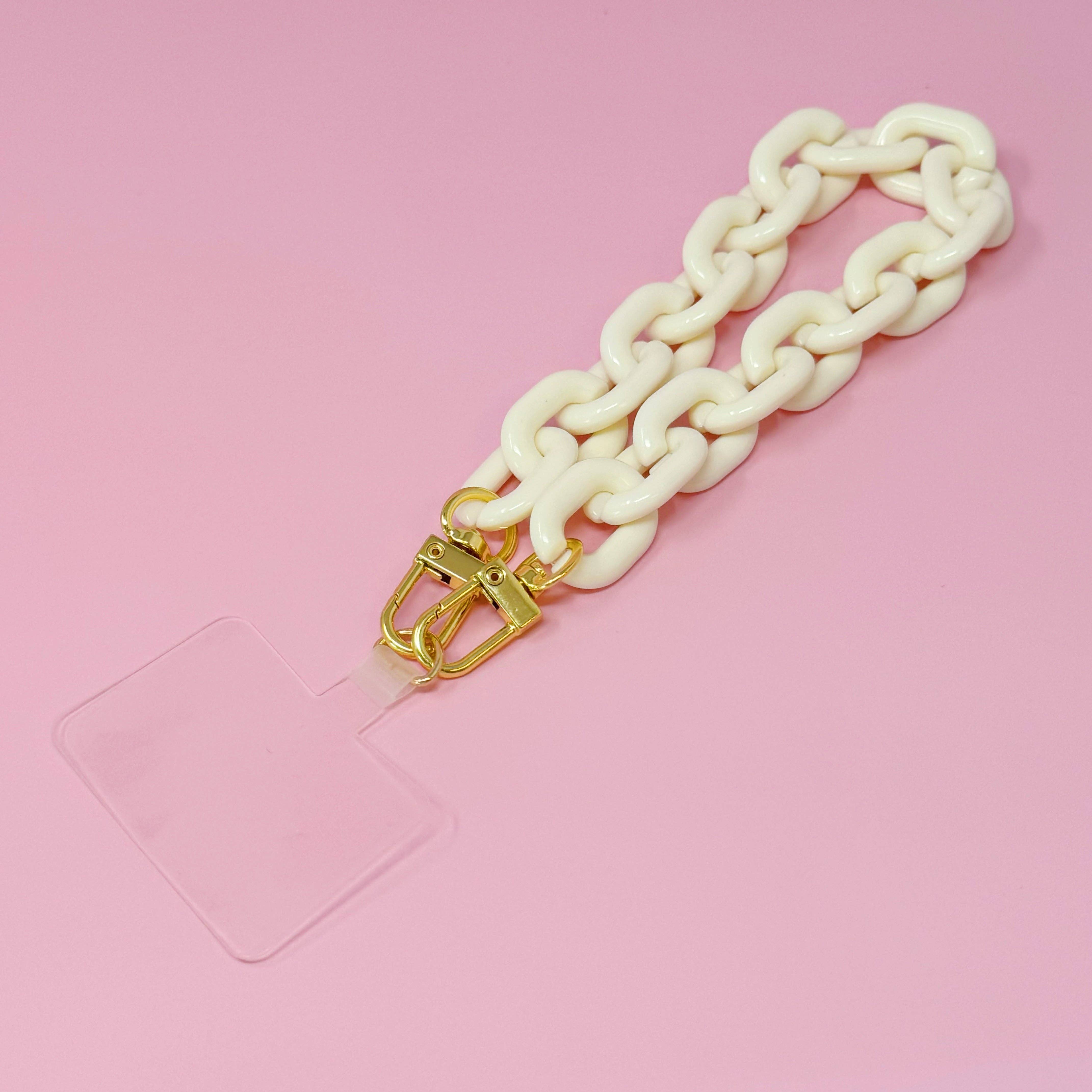 Link Multi Function Phone Wrist Lanyard: Pink