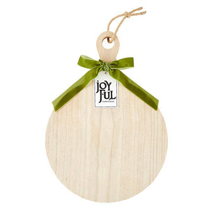 Paulownia Wood Board - Circle - Joy