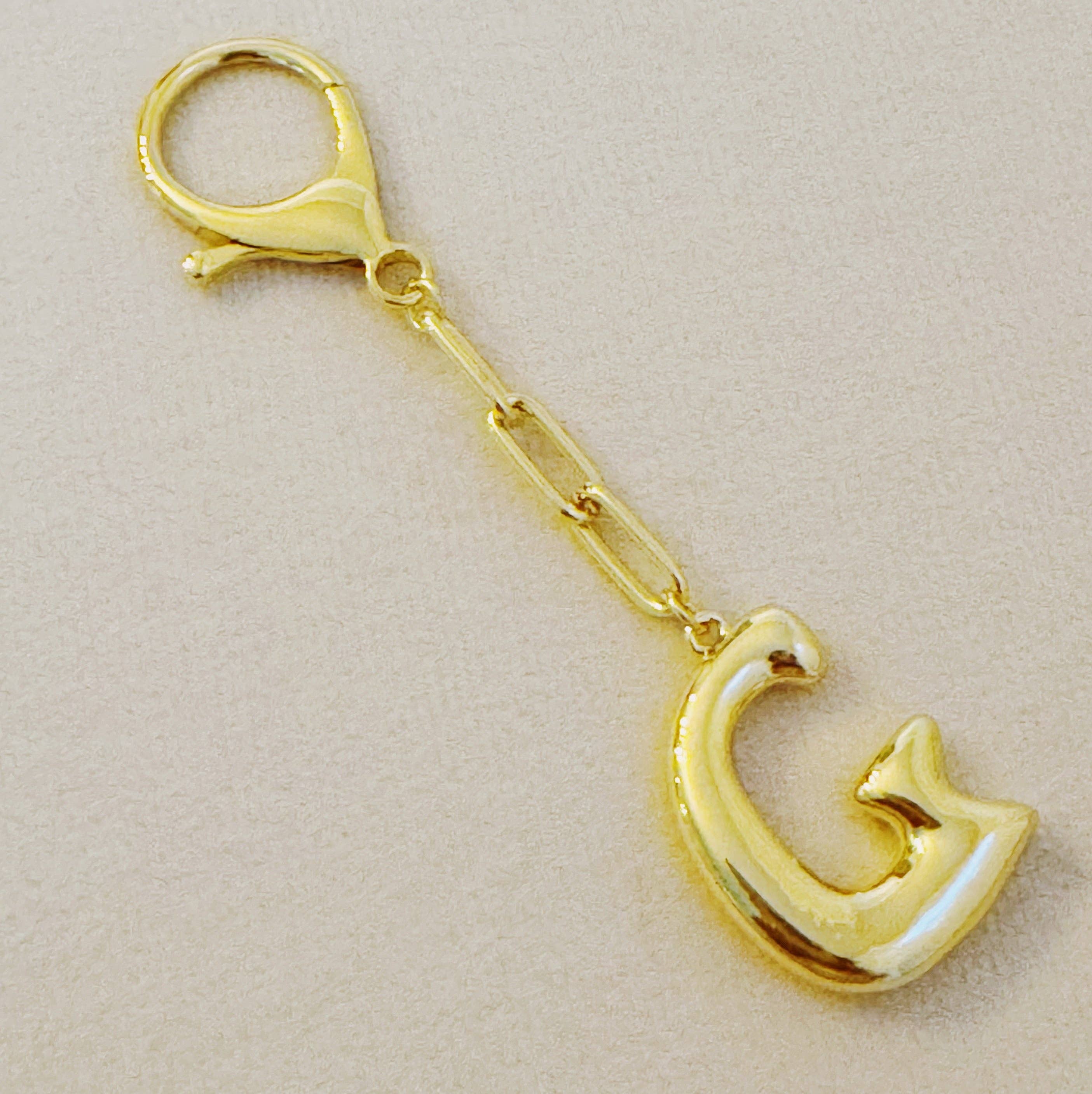 Whimsy Balloon Letter Initial Bag Charm: H