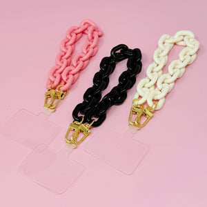 Link Multi Function Phone Wrist Lanyard: Pink