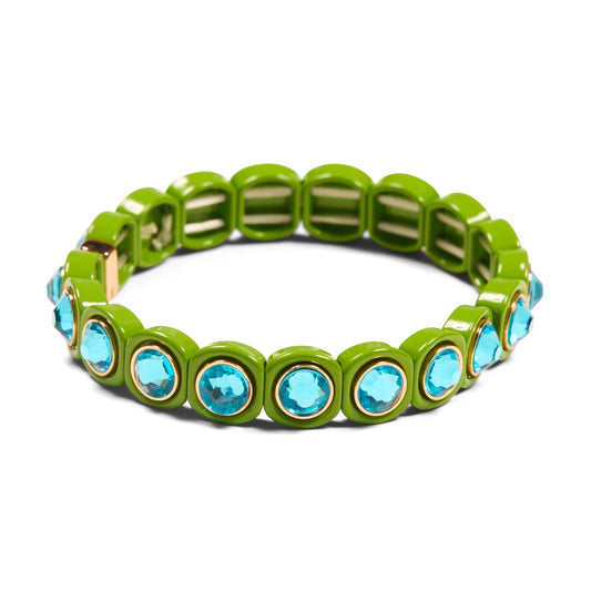 Aspen Jewel Bracelet Blue & Green Assortment: Green/Blue