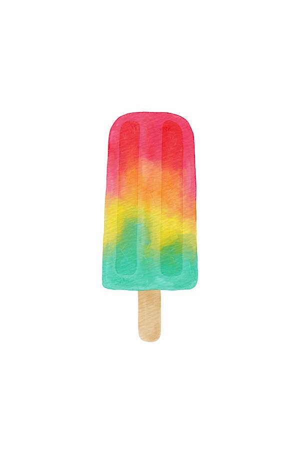 Rainbow Popsicle Embroidered Patch