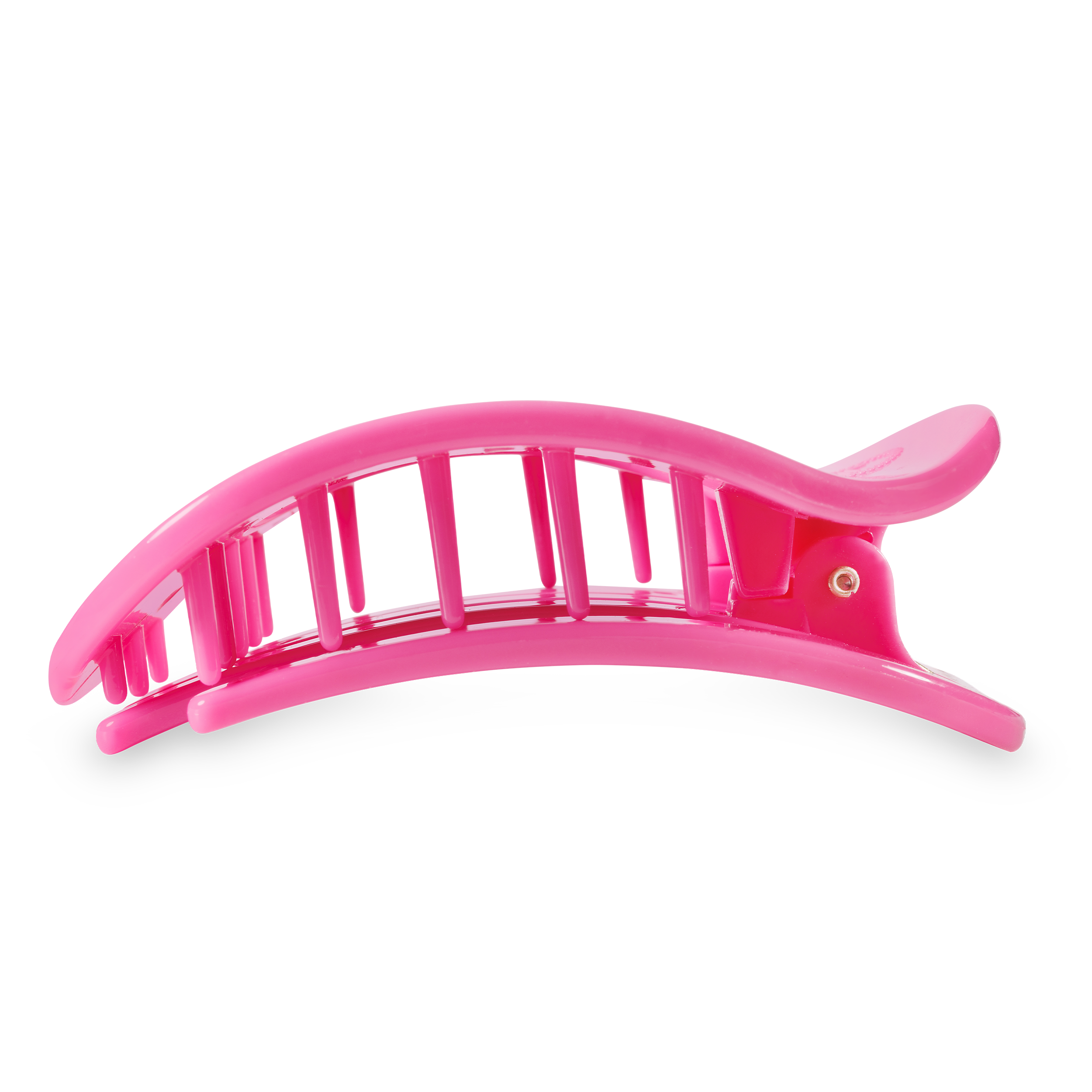 Paradise Pink Large Flat Round Hair Clip