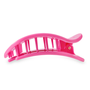 Paradise Pink Large Flat Round Hair Clip