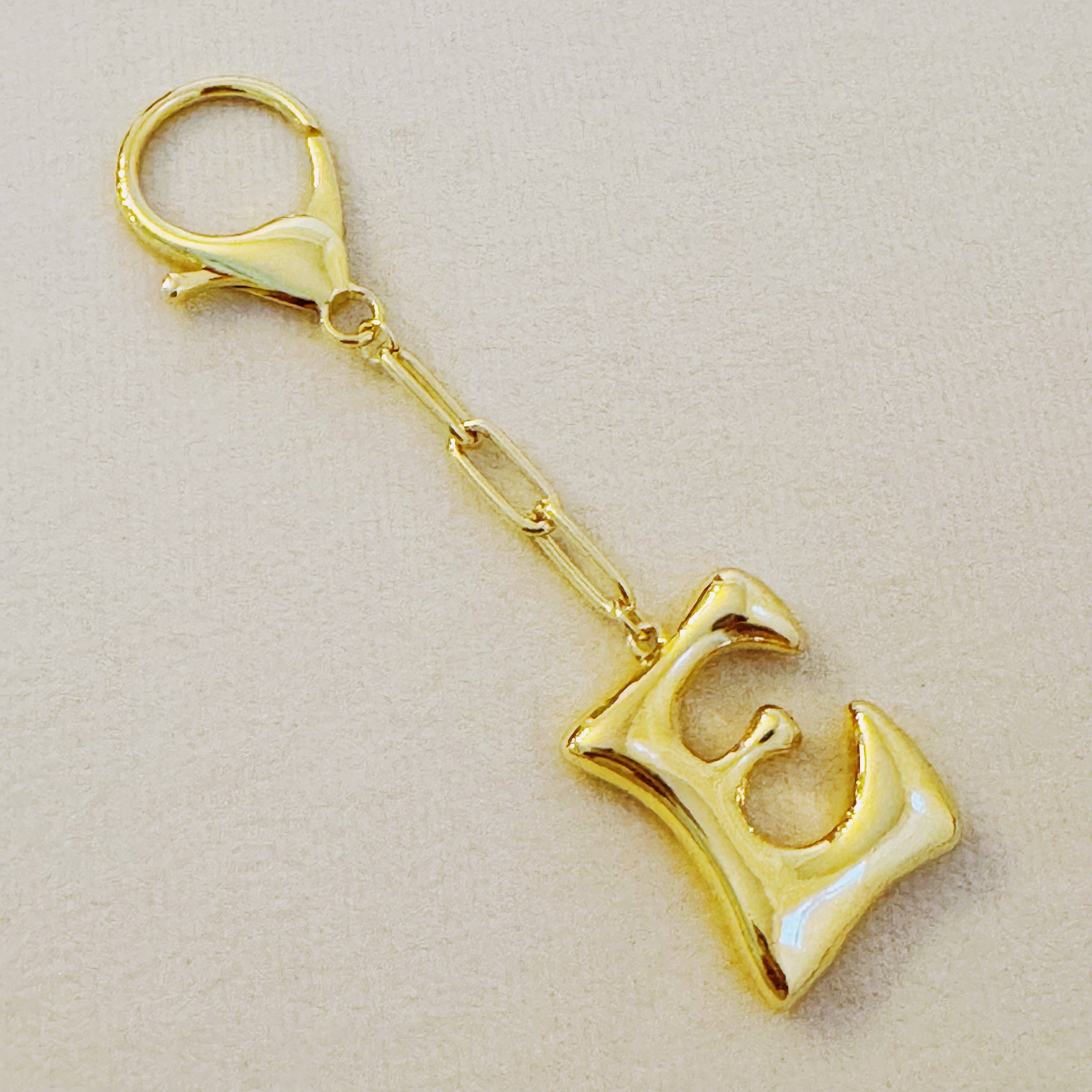 Whimsy Balloon Letter Initial Bag Charm: R