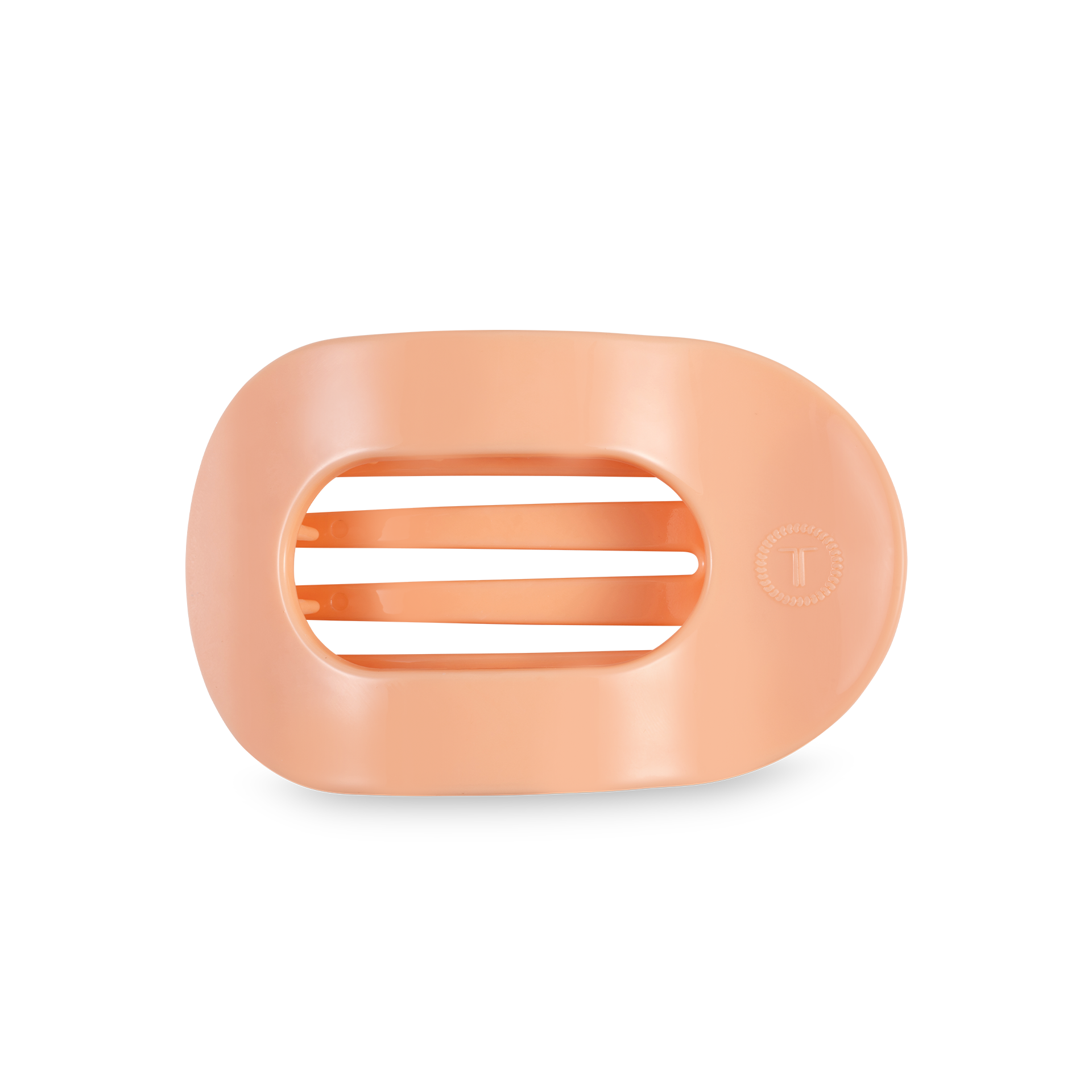 Peach Fuzz Medium Flat Round Clip