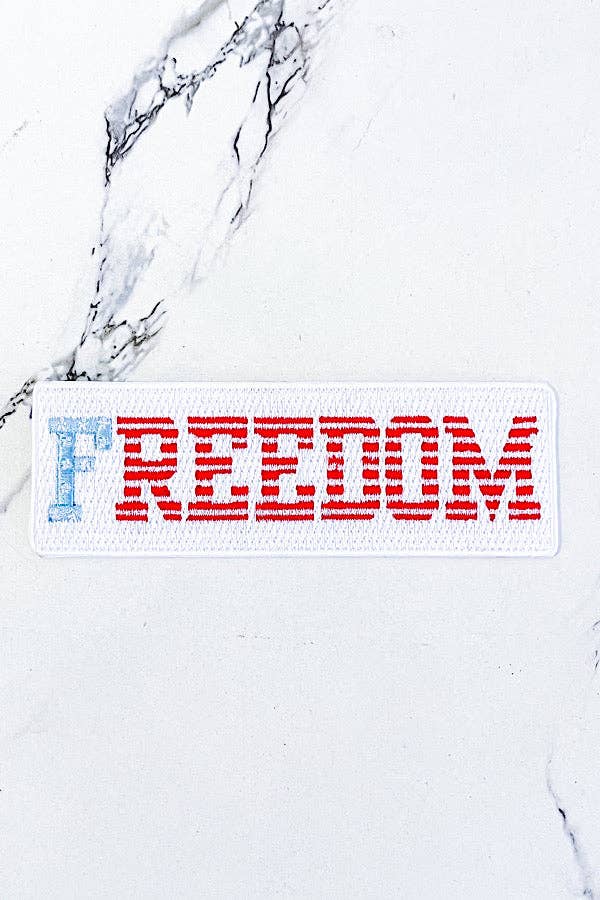 Freedom Embroidered Patch