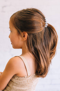 Classic Coconut White Tiny Hair Clip