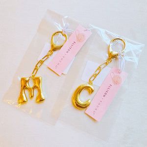 Whimsy Balloon Letter Initial Bag Charm: R