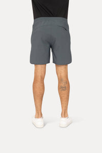 MEN - Wave Accent Essential Active Shorts: Black / S:M:L:XL