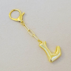 Whimsy Balloon Letter Initial Bag Charm: R