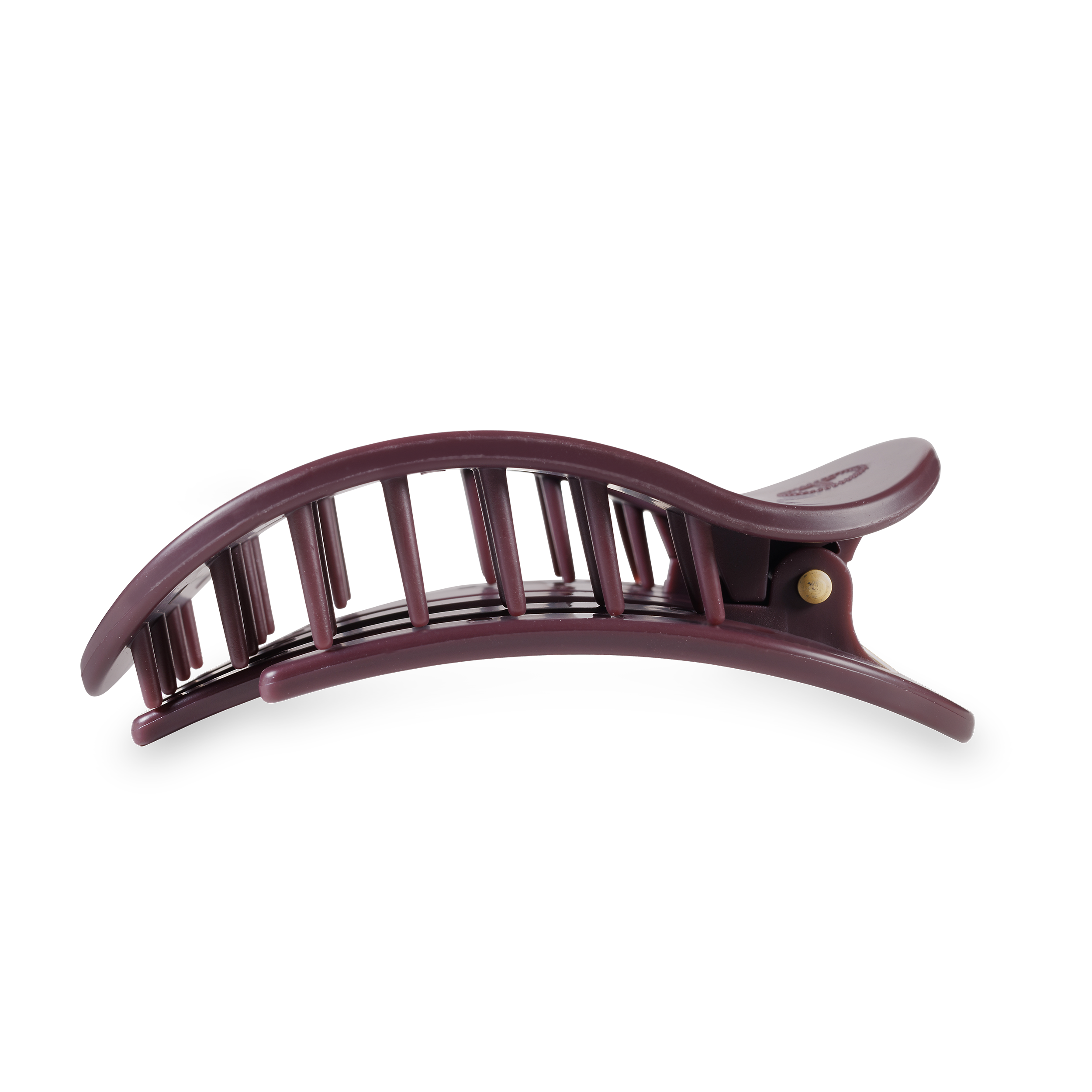 Round Flat Hair Clip | Large | Burgundy Bliss