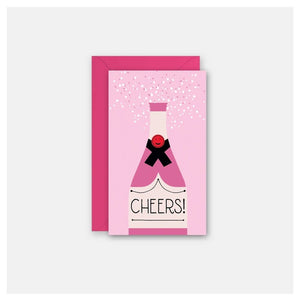 Champagne Bottle - Gift Enclosure Card