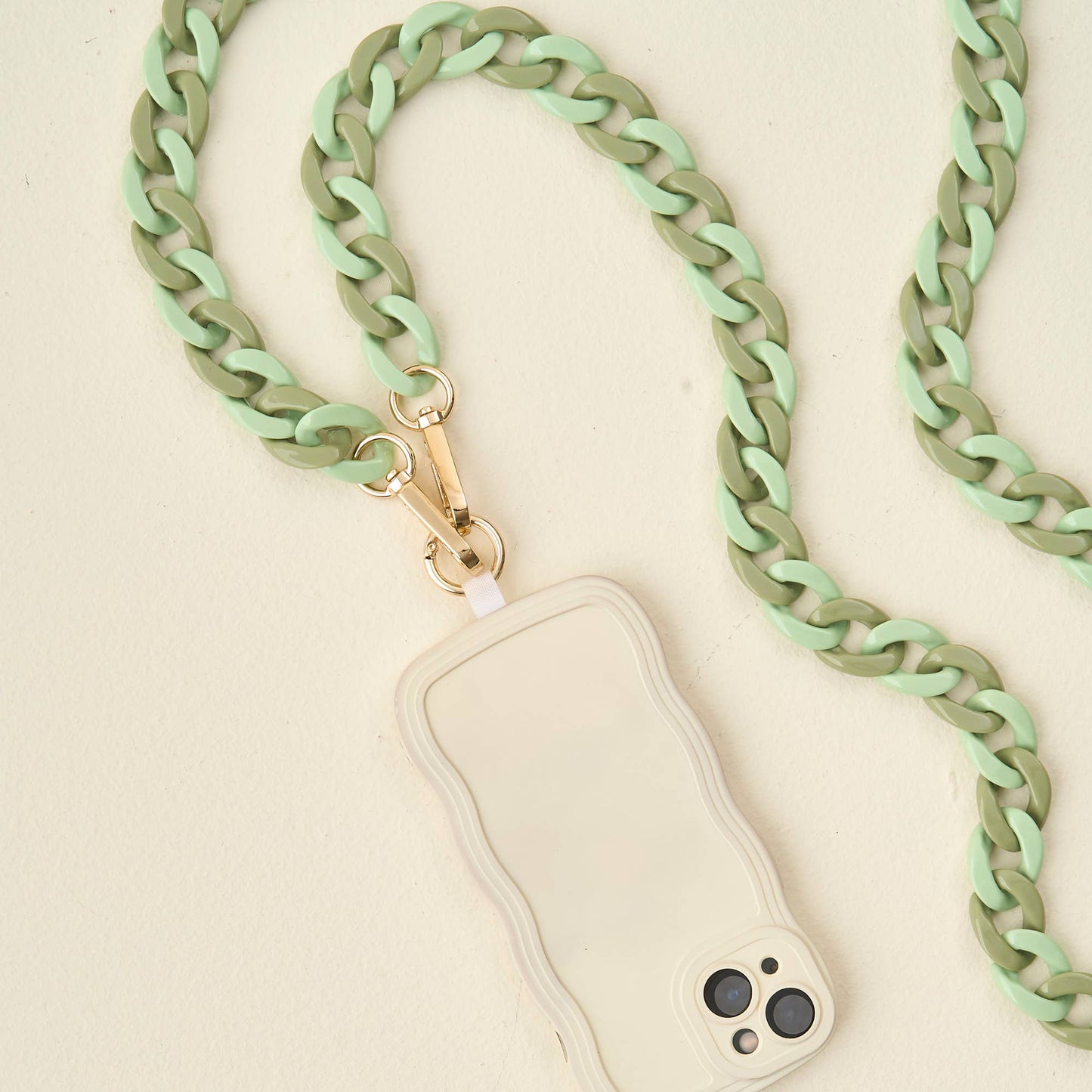 Hold the Phone Crossbody Chain-Duo Sage