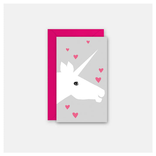 Unicorn & Hearts - Gift Enclosure Card