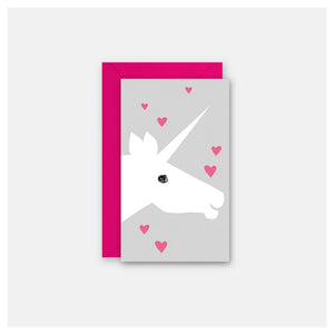 Unicorn & Hearts - Gift Enclosure Card