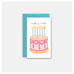 Birthday Cake - Gift Enclosure Card