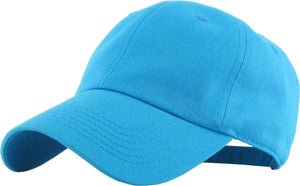 Plain Low Profile Cotton Baseball Cap