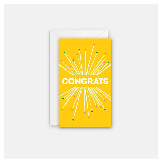 Congrats Starburst - Gift Enclosure Card