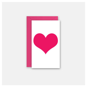 Big Pink Heart - Gift Enclosure Card