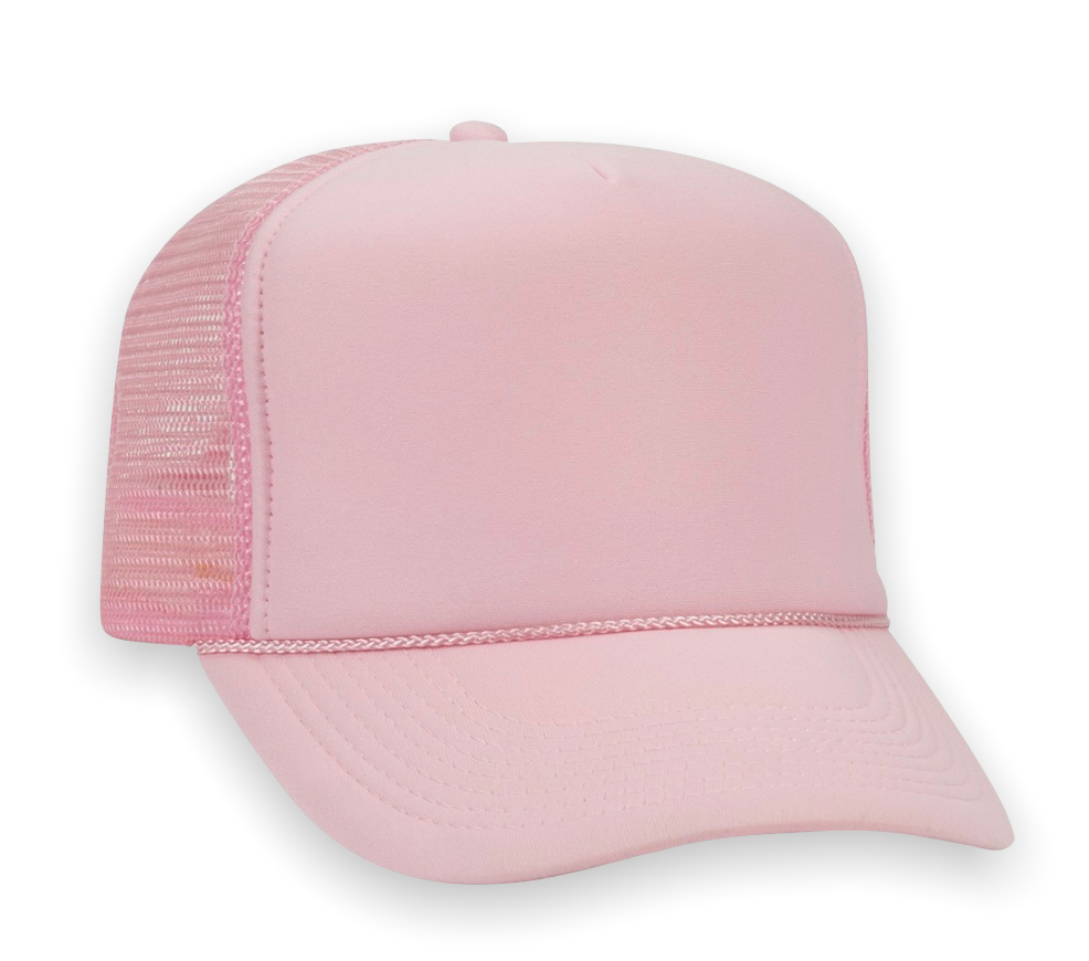 Lt. Pink Trucker Hat- 3 Pk
