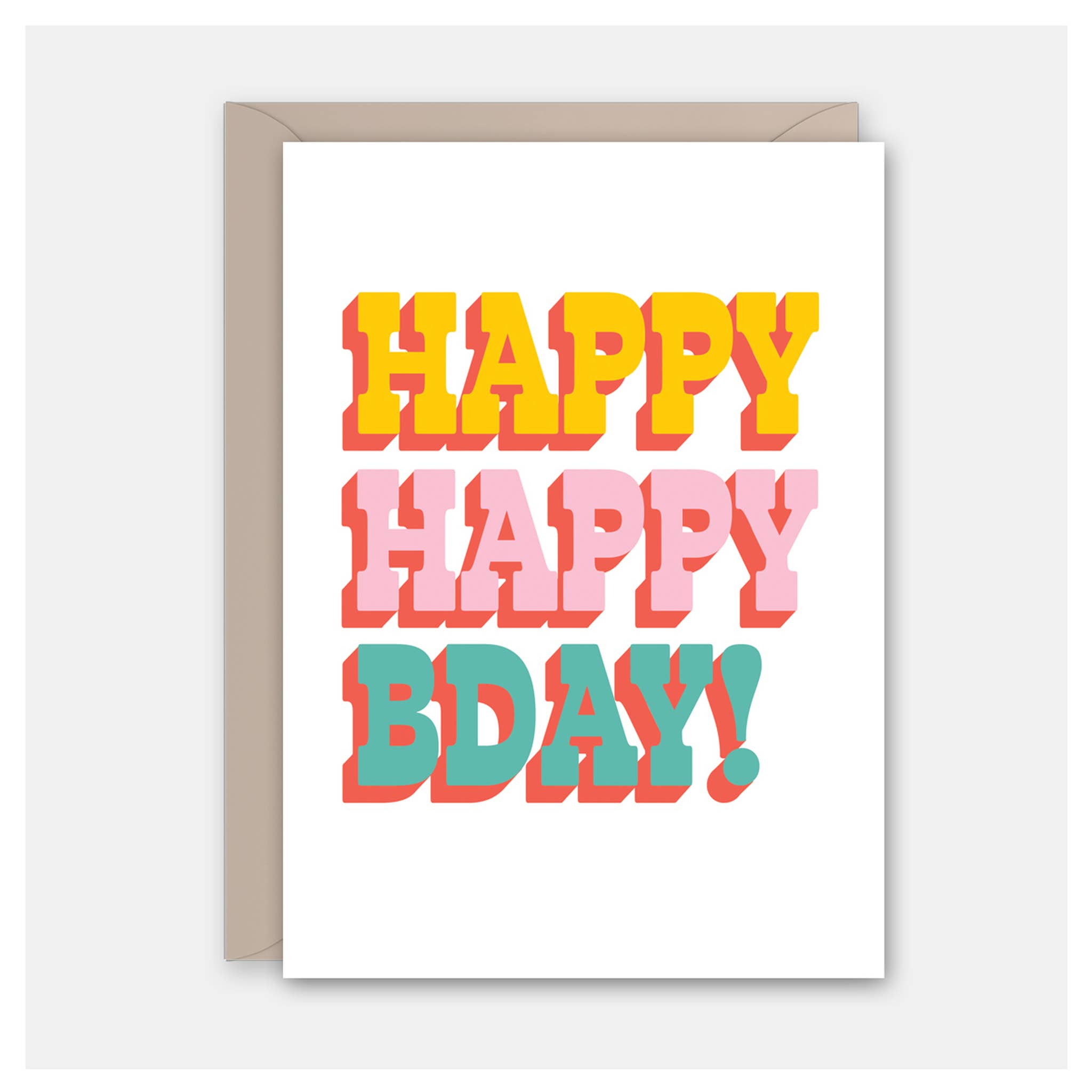 Happy Happy Bday - Birthday Card