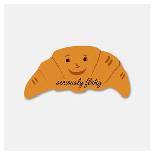 Seriously Flaky Croissant - Sticker