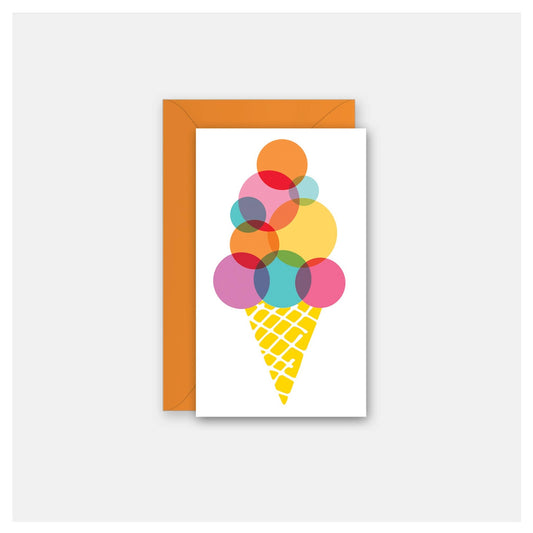 Colorful Cone - Gift Enclosure Card